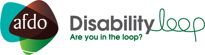 AFDO and Disability Loop logos