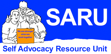Self Advocacy Resource Unit (SARU) logo