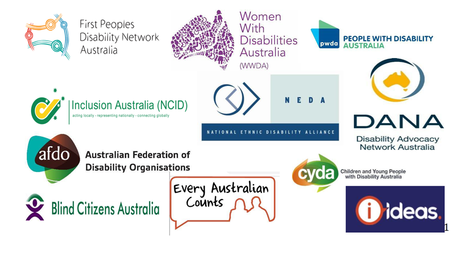 logos of National disability organiastions