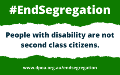 #EndSegregation – Over forty disability rights and advocacy organisations call for an end to the segregation