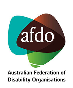 Australian Federation of Disability Organisations (AFDO) logo